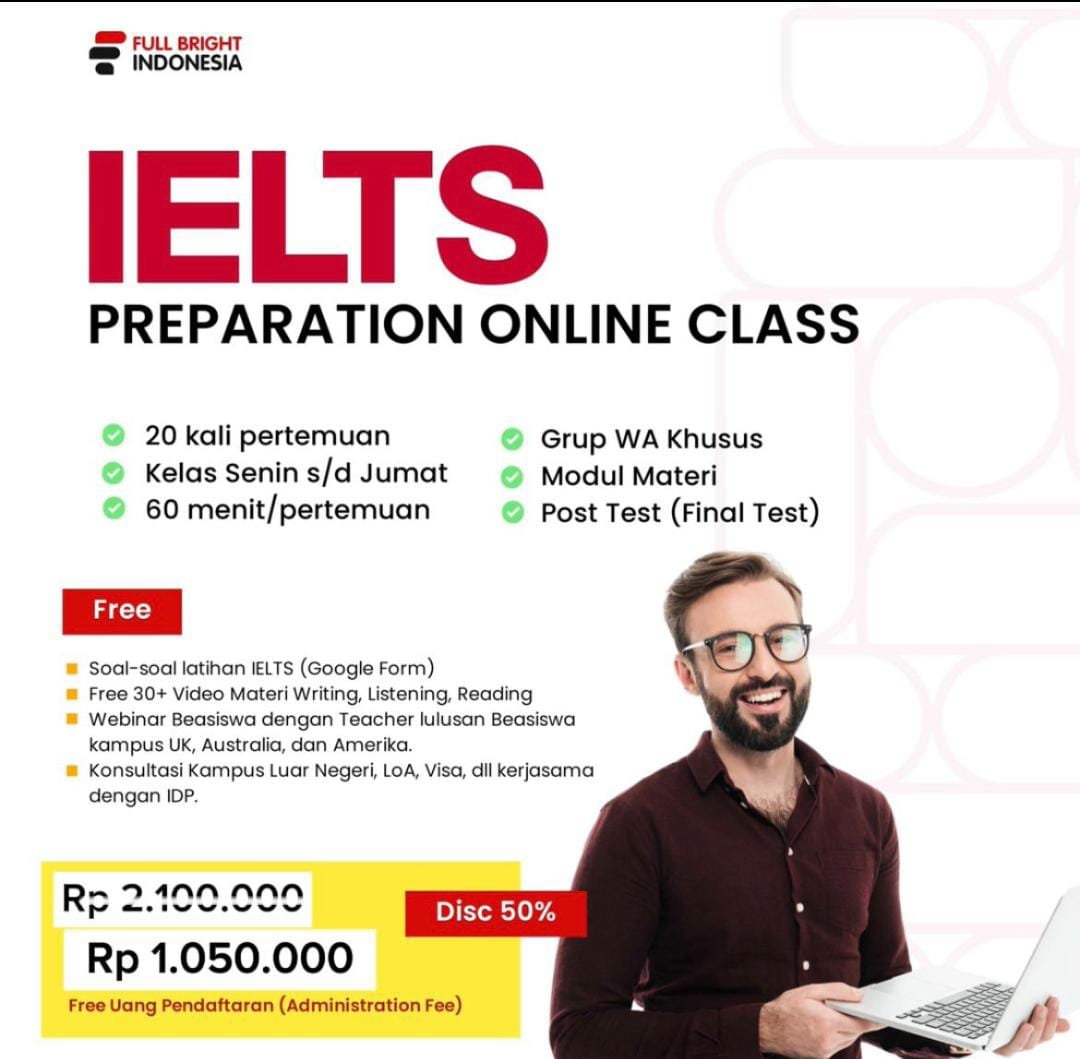 C6-Paket IELTS Online Intensif 1 Bulan