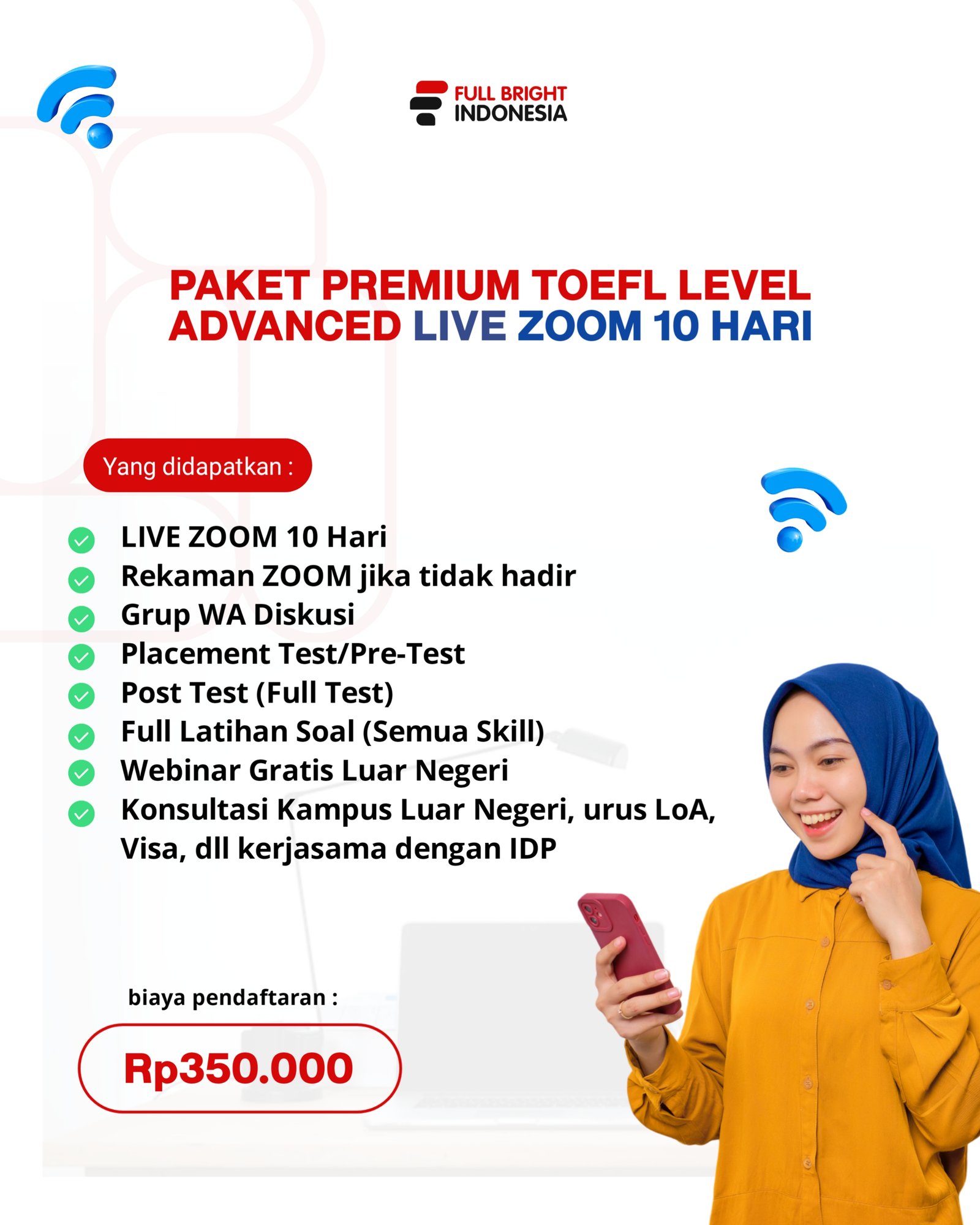 C5-Paket Premium TOEFL Level Advanced Online